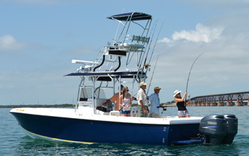 28 foot custom made tarpon fishing boat