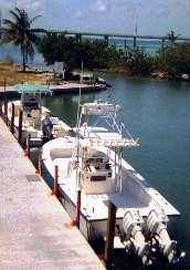 Our Florida Keys charter boats docked at Bahia Honda State Park 