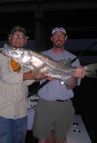 Night fishing for snook and tarpon